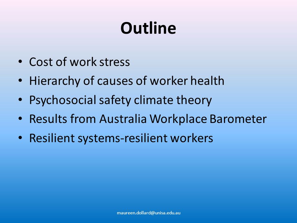 occupational health psychology and work related occupational health psychology and work related