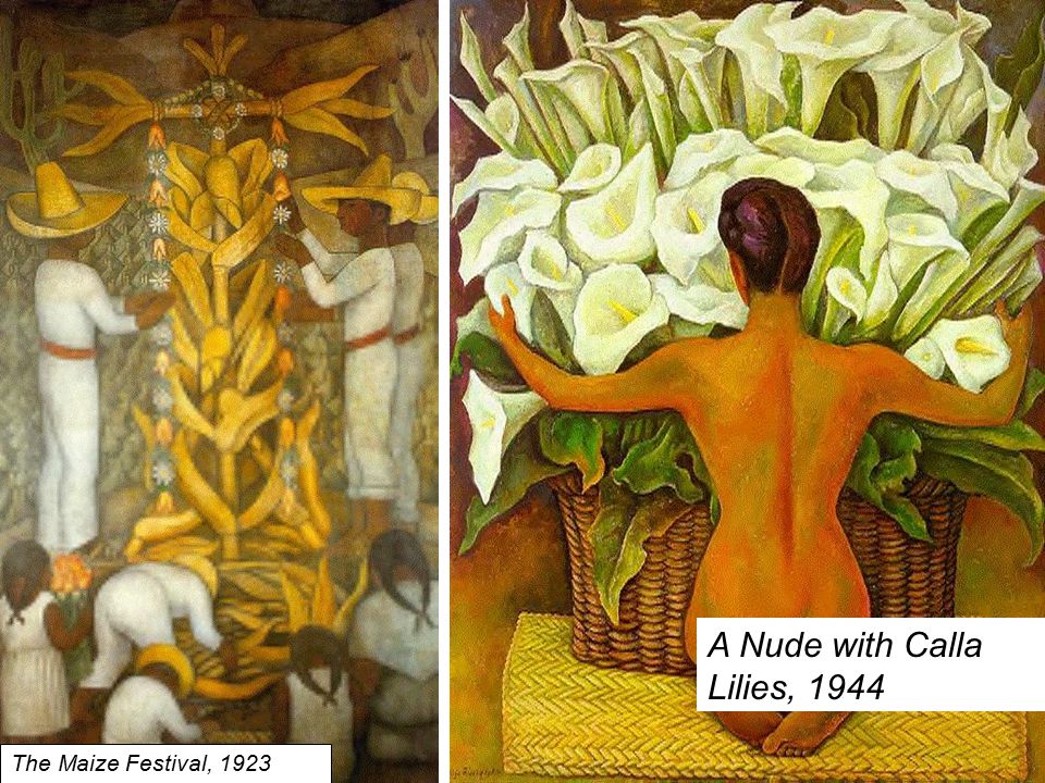 The Maize Festival, 1923 A Nude with Calla Lilies, 1944