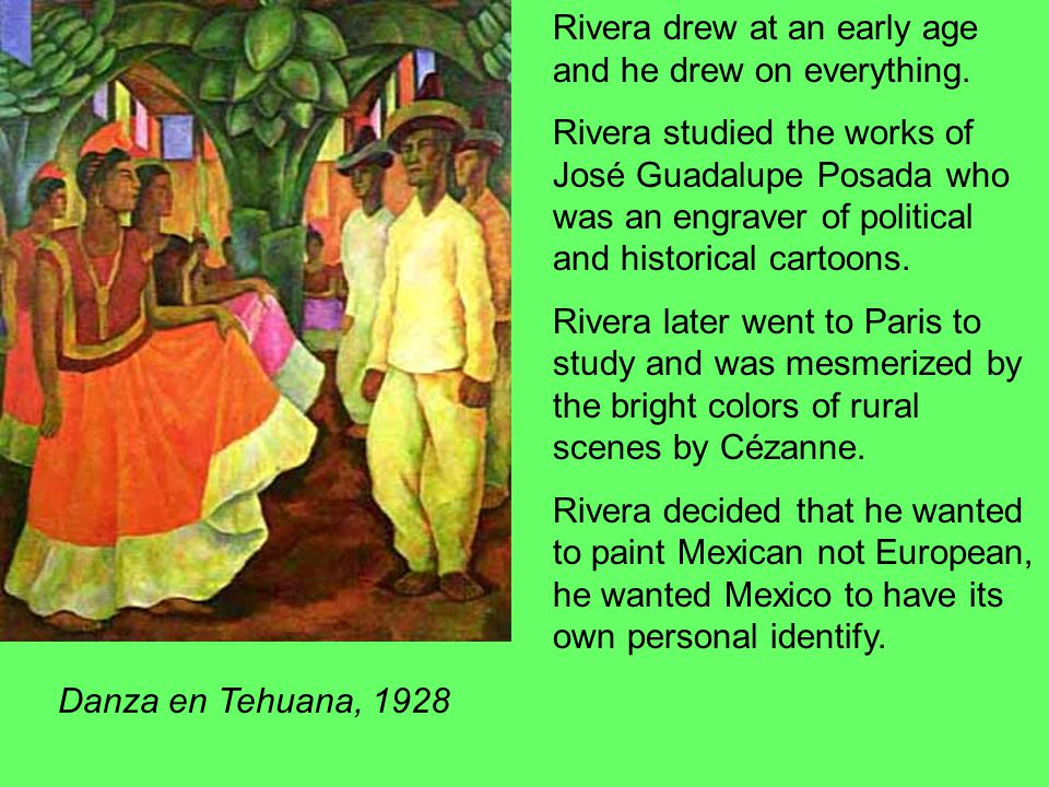 Rivera drew at an early age and he drew on everything.