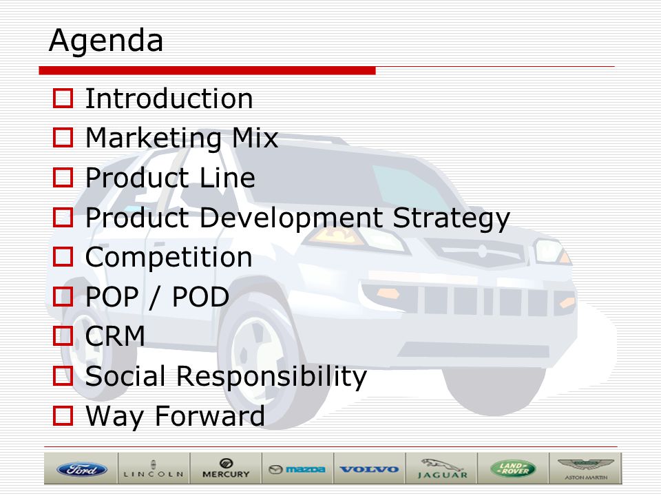 ford motor company marketing mix ford motor company marketing mix