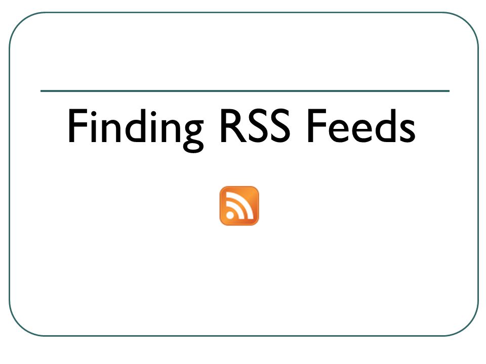 Finding RSS Feeds