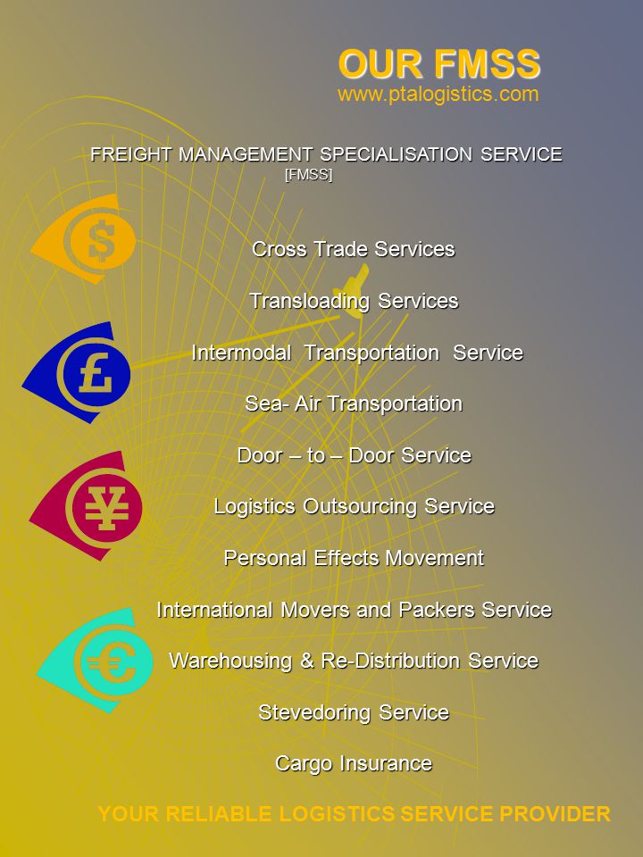 Our Product Services   OCEAN FREIGHT TRANSPORTATIONOCEAN FREIGHT TRANSPORTATION FCL – FULL CONTAINER LOAD N.V.O.C.C.