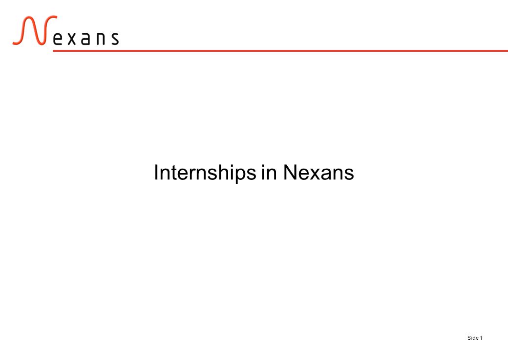side 1 internships in nexans side 2 content example french studies internship profile