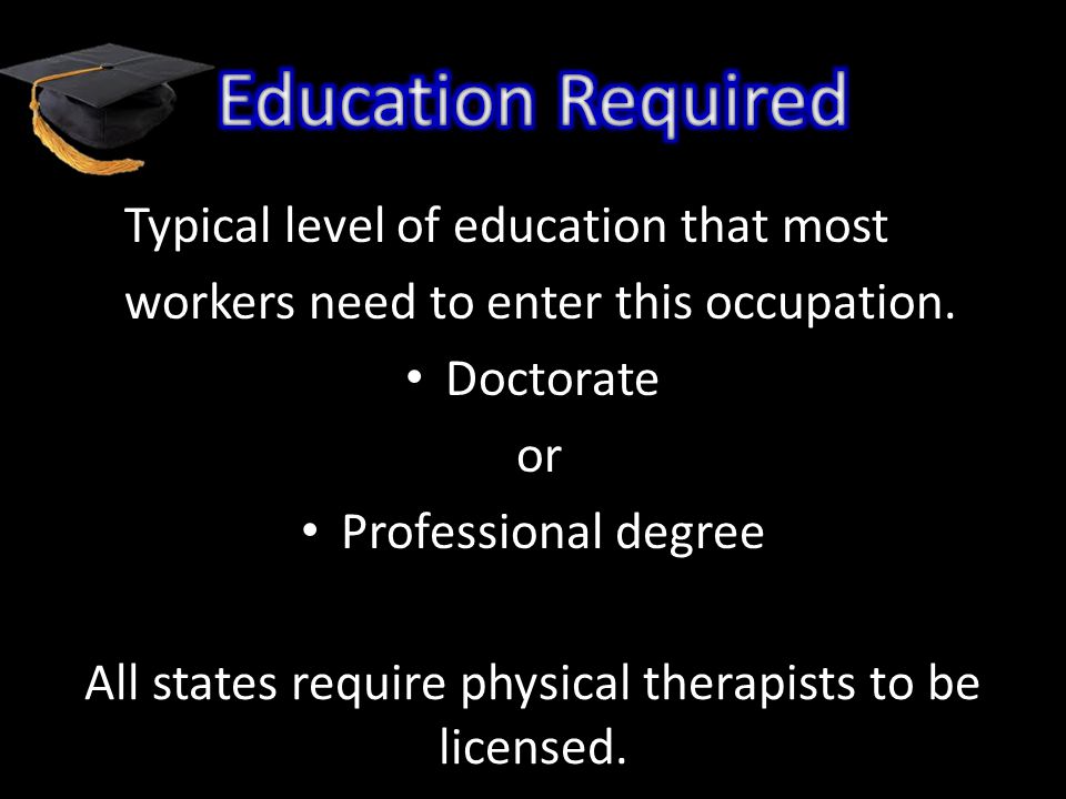 Typical level of education that most workers need to enter this occupation.