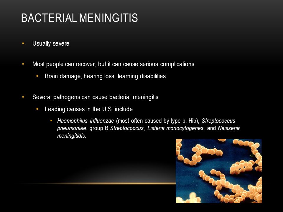 Treatment bacterial meningitis adults