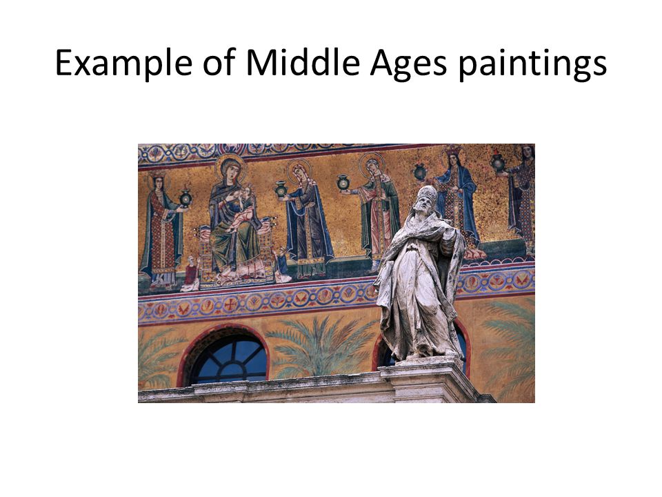 Example of Middle Ages paintings