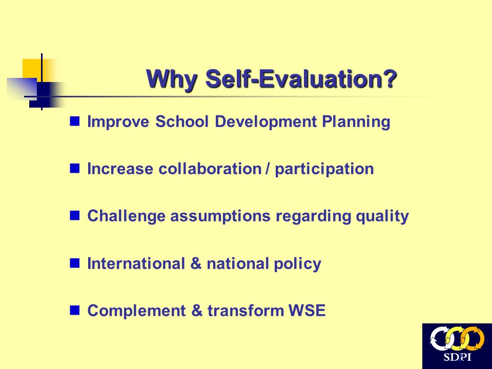 2 Why Self-Evaluation.