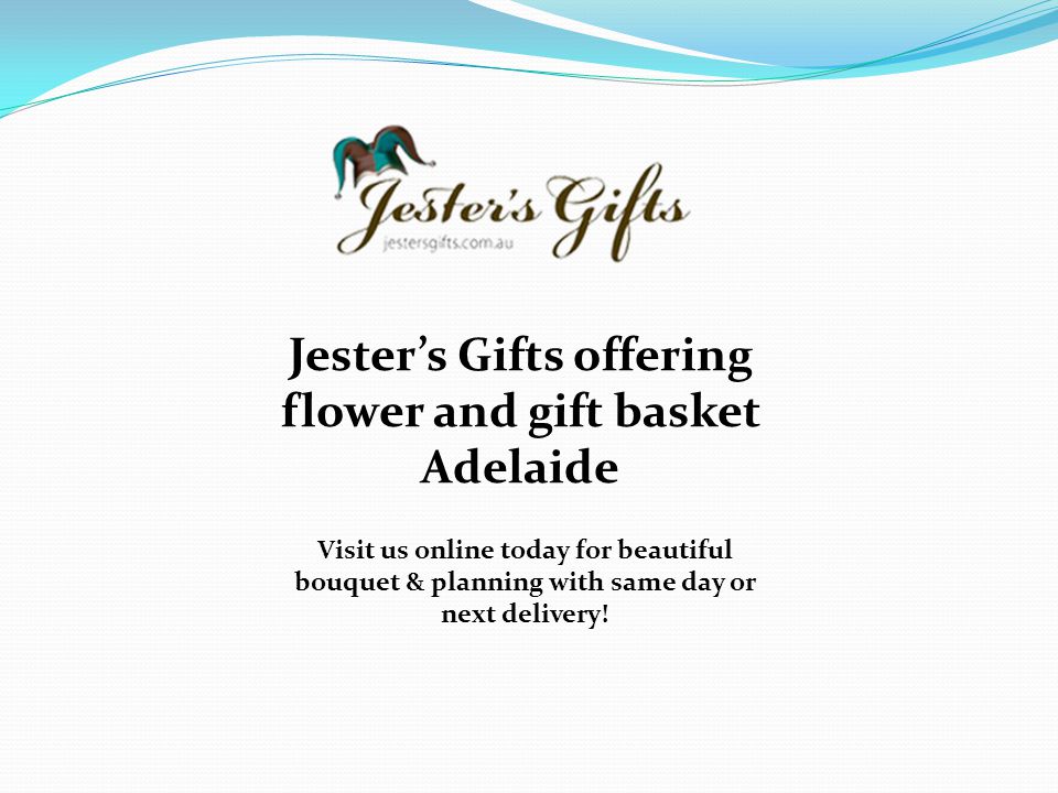 Jester’s Gifts offering flower and gift basket Adelaide Visit us online today for beautiful bouquet & planning with same day or next delivery!