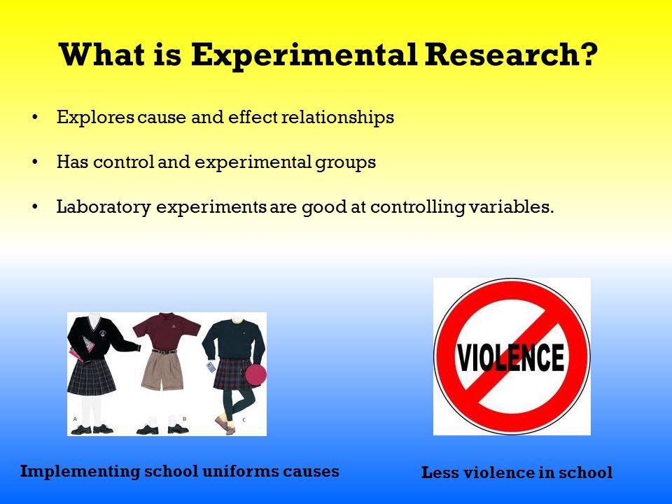 What is Experimental Research.