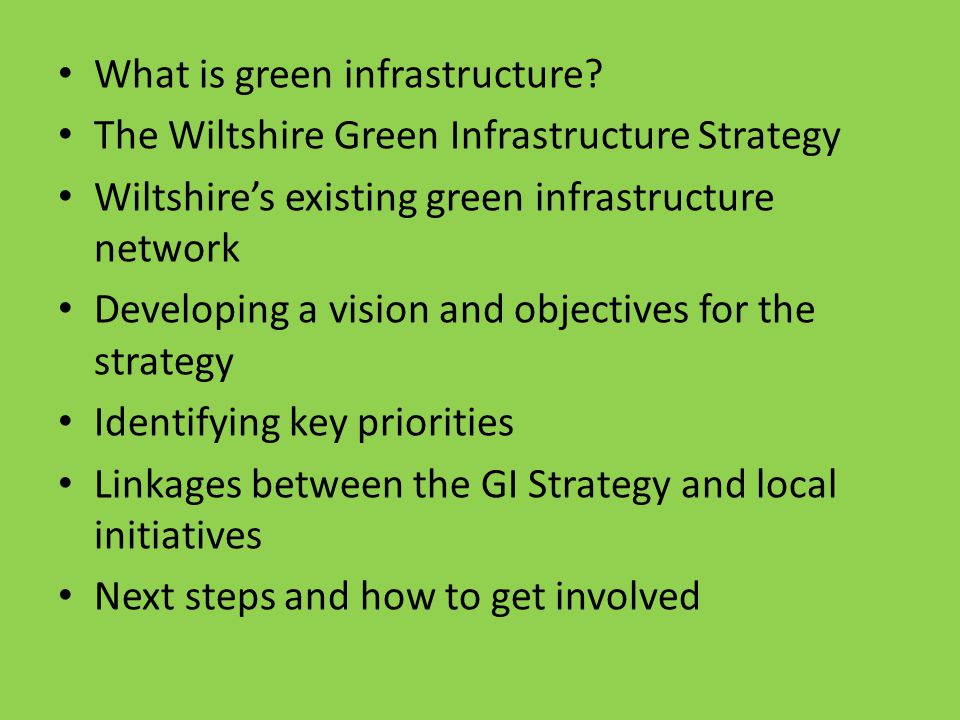 What is green infrastructure.