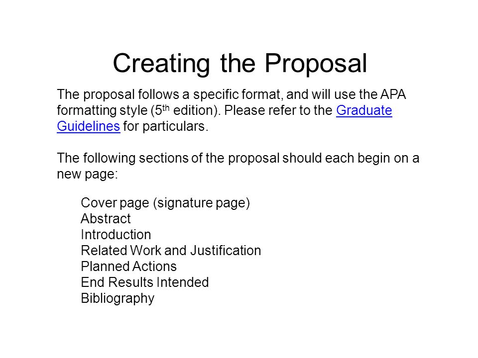 Thesis Proposal Sample Apa Format