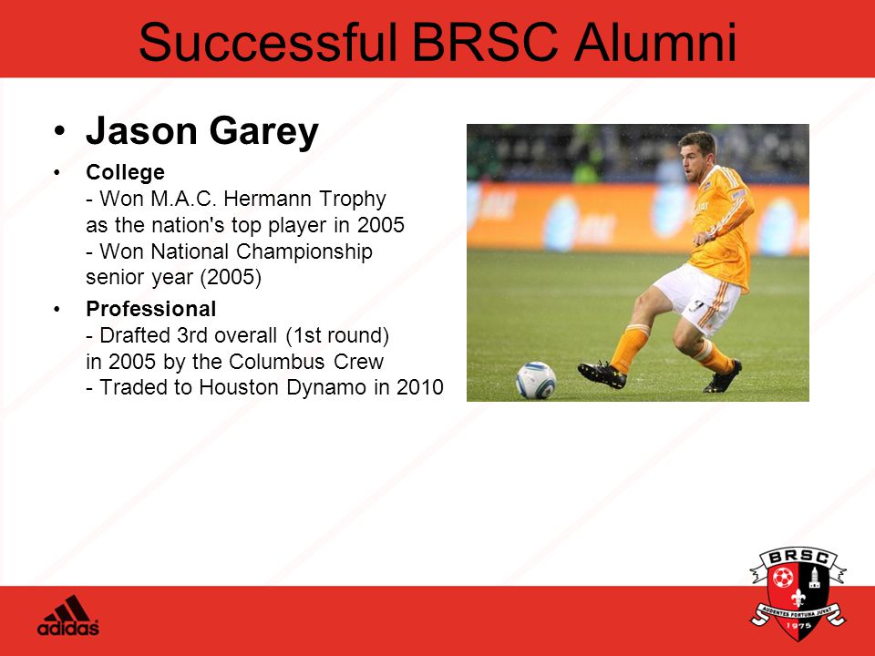 Successful BRSC Alumni Jason Garey College - Won M.A.C.