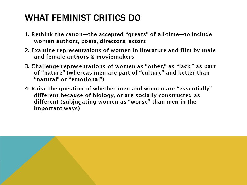 what is feminist criticism