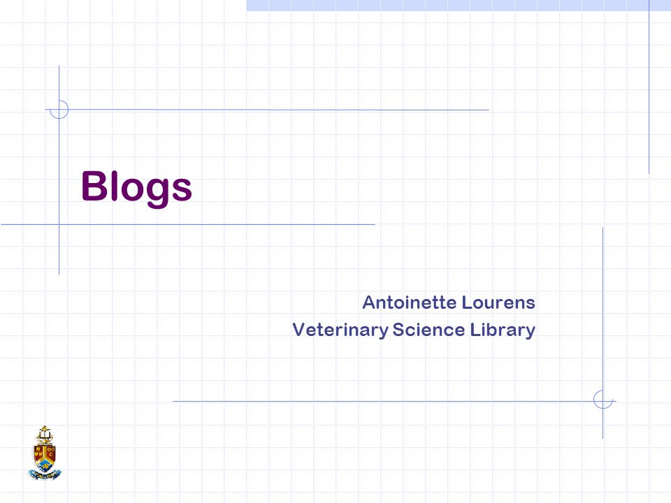 Blogs Antoinette Lourens Veterinary Science Library