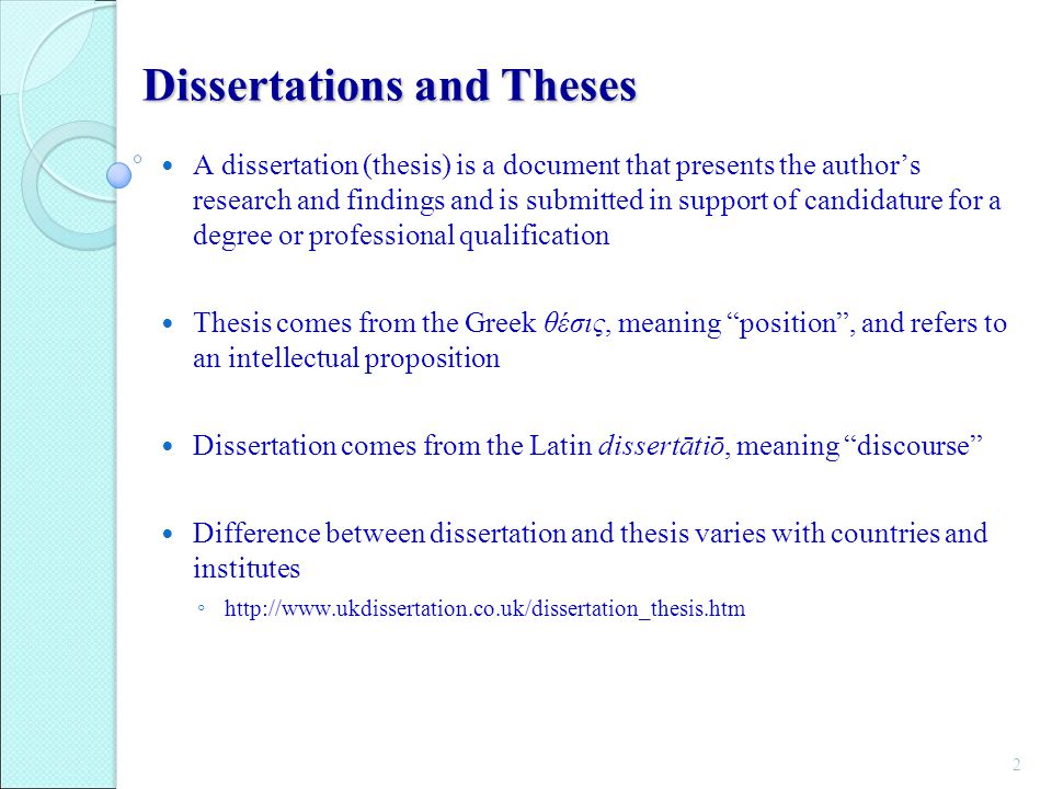 present research findings dissertation present research findings dissertation