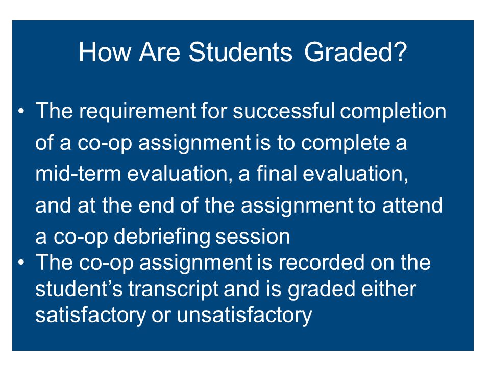 How Are Students Graded.