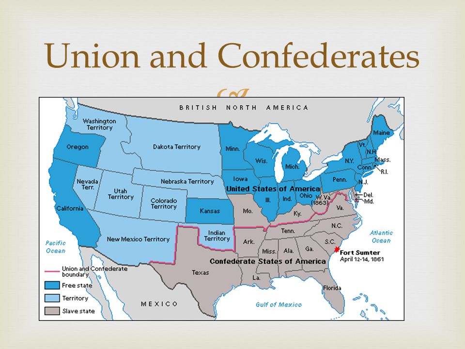  Union and Confederates