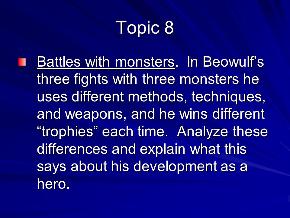 essays on monsters in beowulf