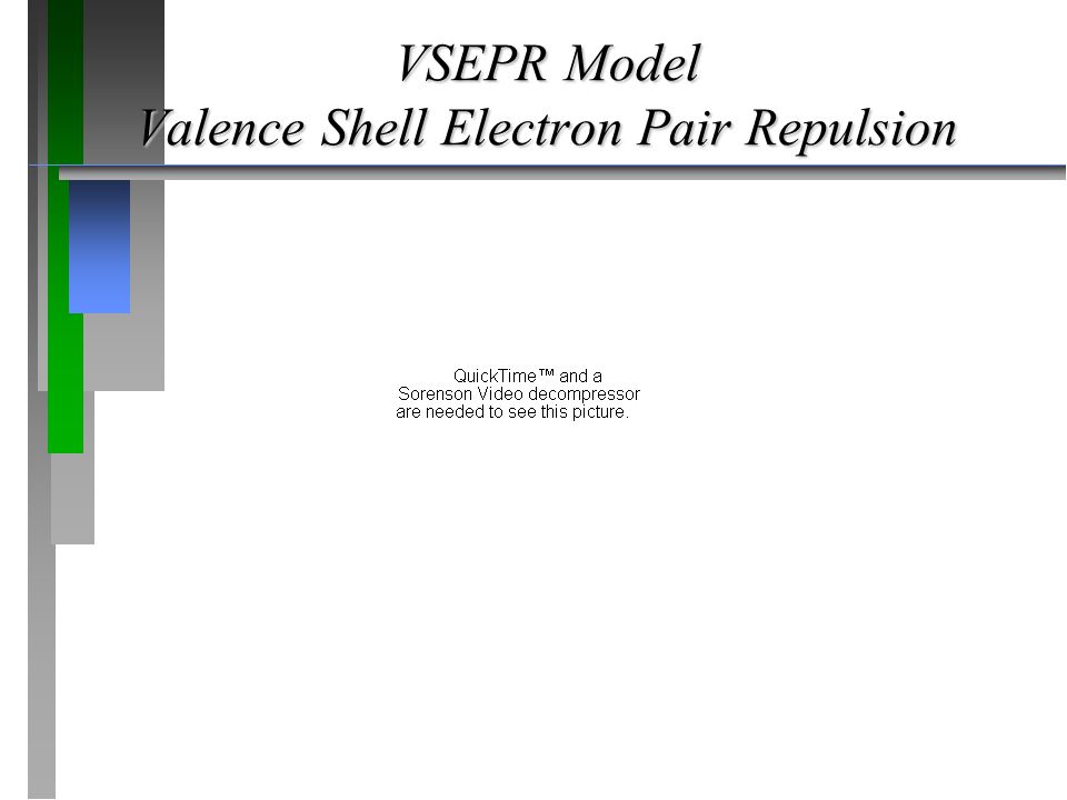 VSEPR Model Valence Shell Electron Pair Repulsion