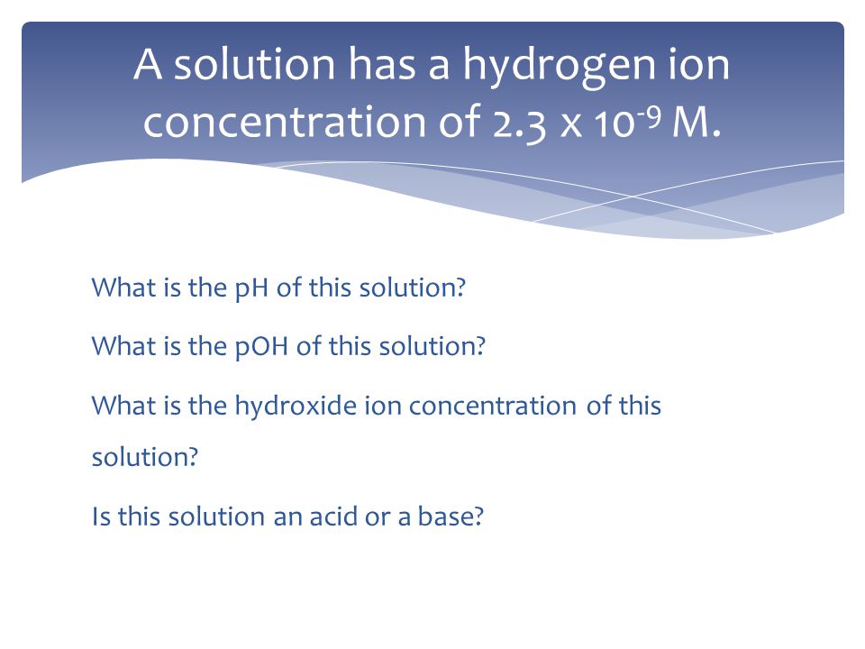 What is the pH of this solution. What is the pOH of this solution.