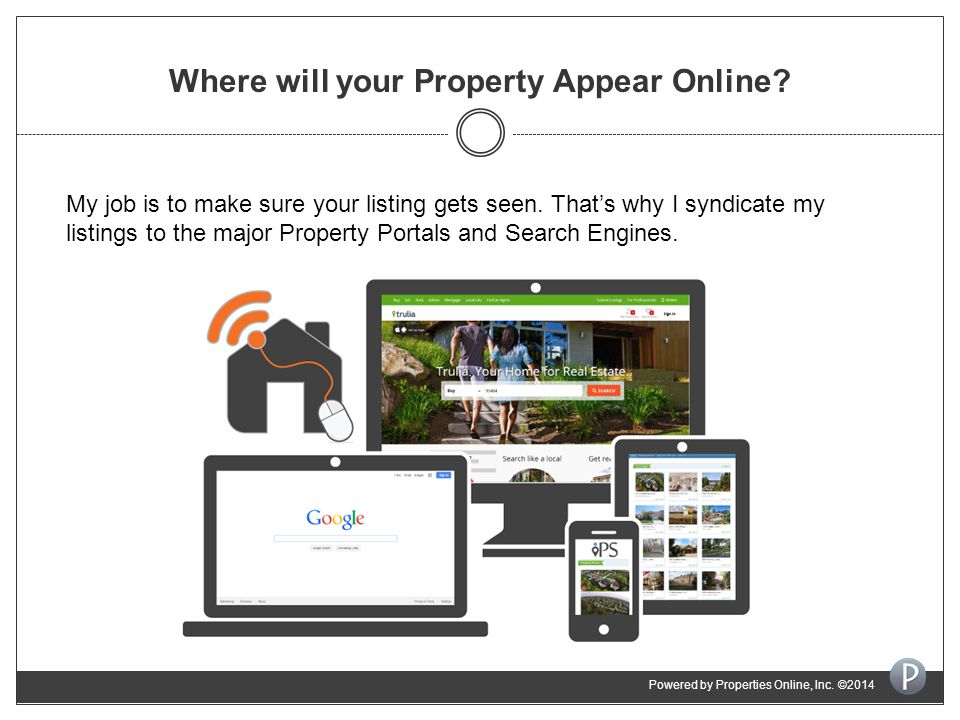 Where will your Property Appear Online. My job is to make sure your listing gets seen.