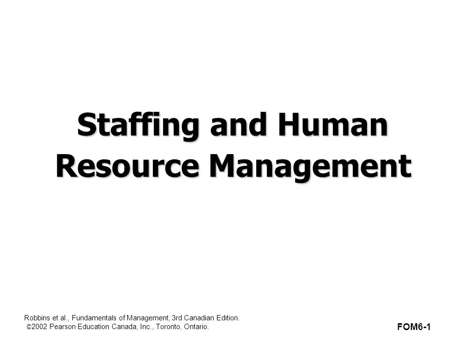 Robbins et al., Fundamentals of Management, 3rd Canadian Edition.