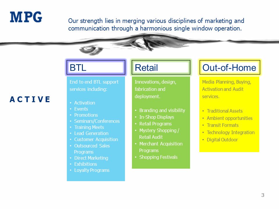 33 Out-of-Home Media Planning, Buying, Activation and Audit services.