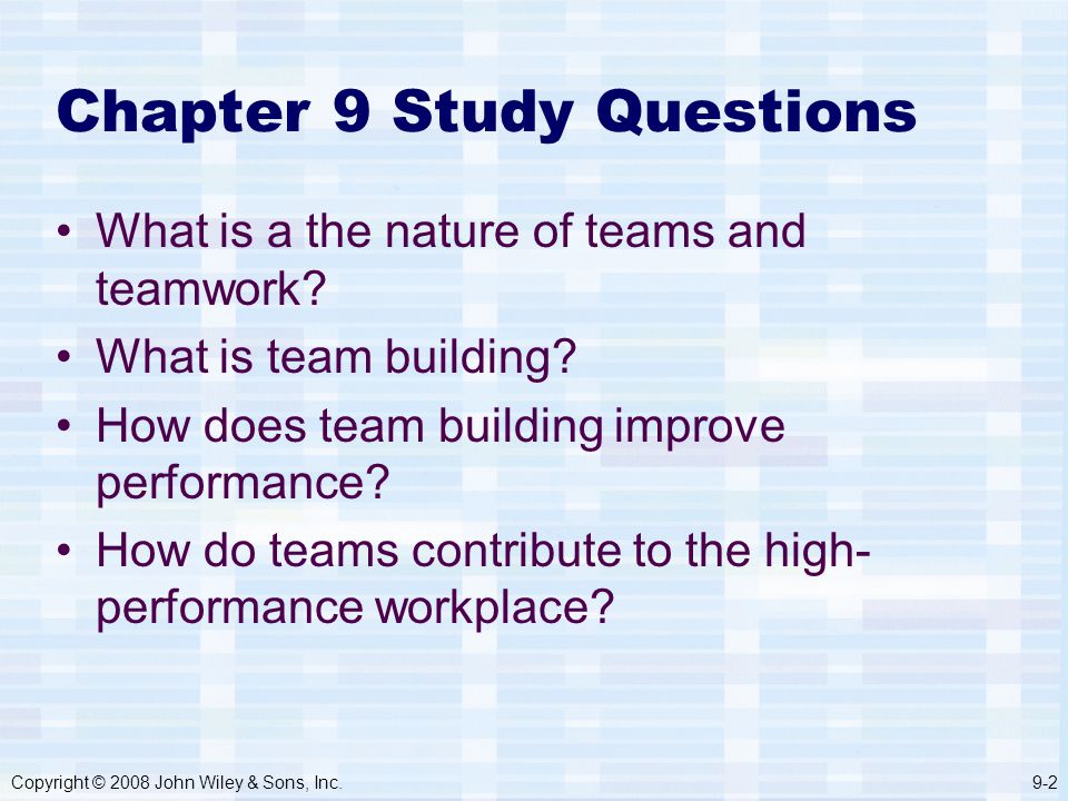 teamwork questions