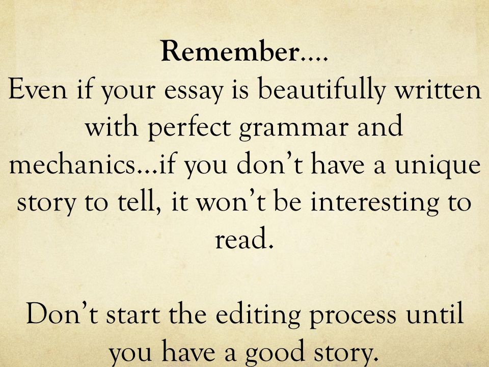Examples Of Good College Essays