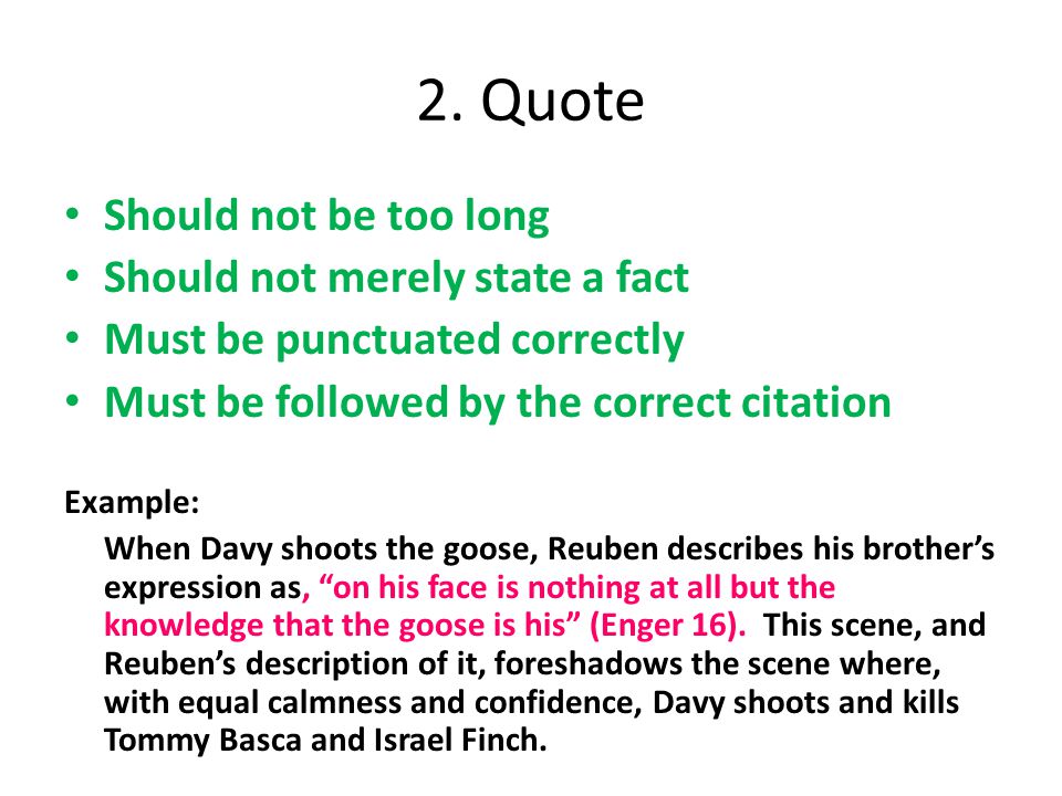 How to use quotes when writing an essay