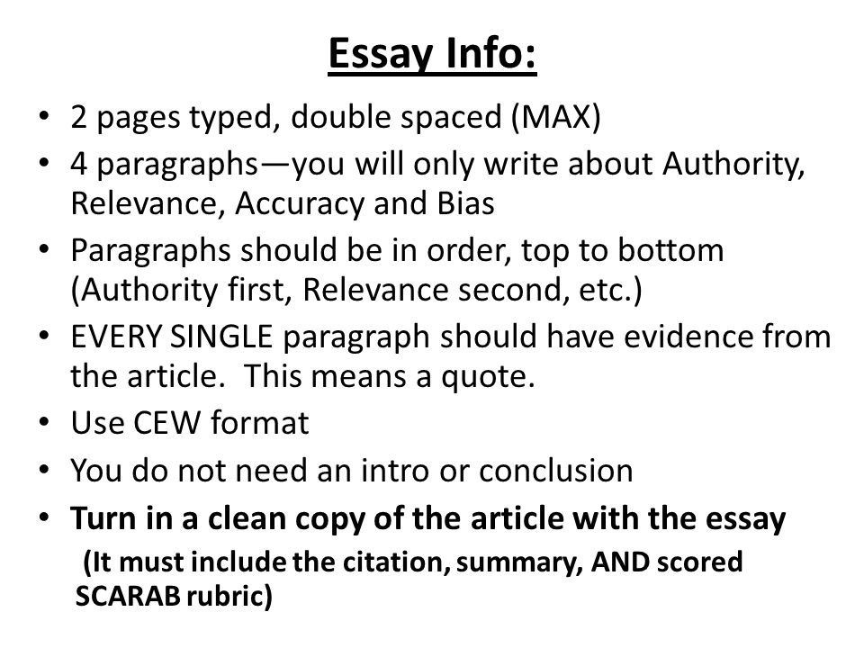 two major types of essay two major types of essay