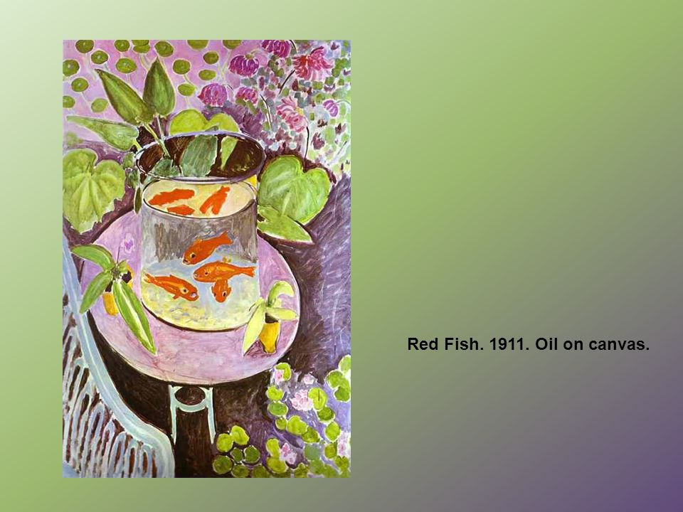 Red Fish Oil on canvas.