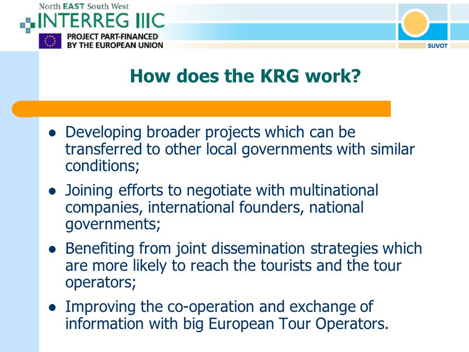 How does the KRG work.