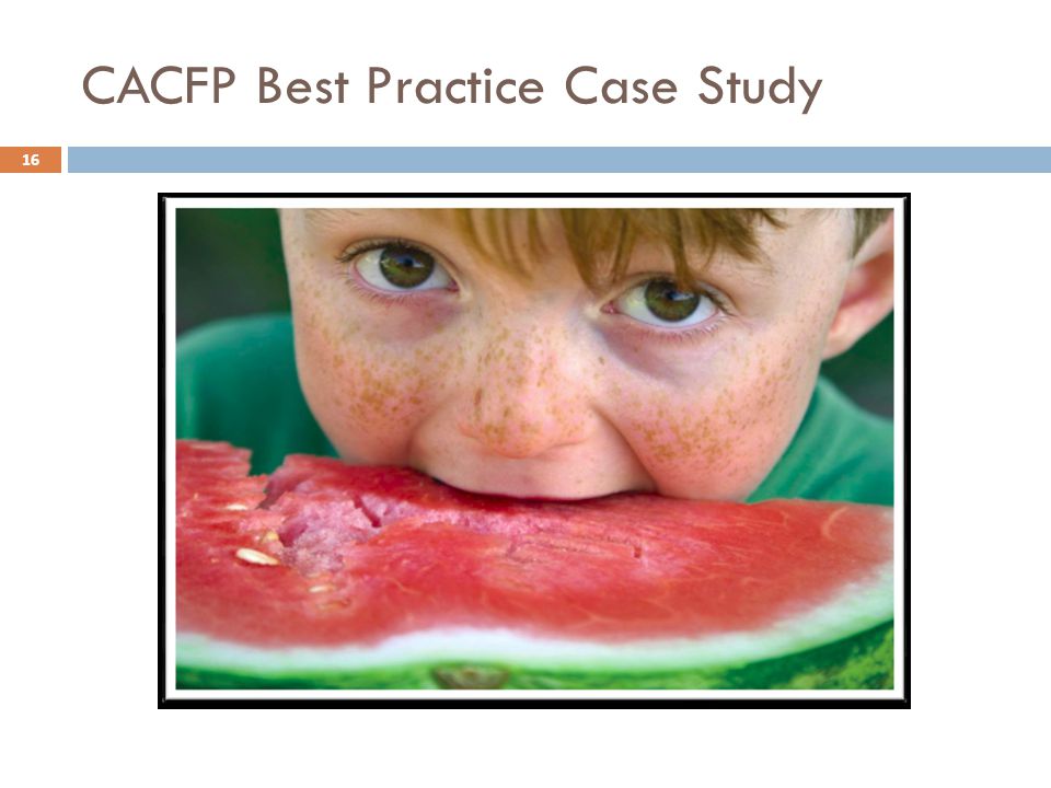 CACFP Best Practice Case Study 16