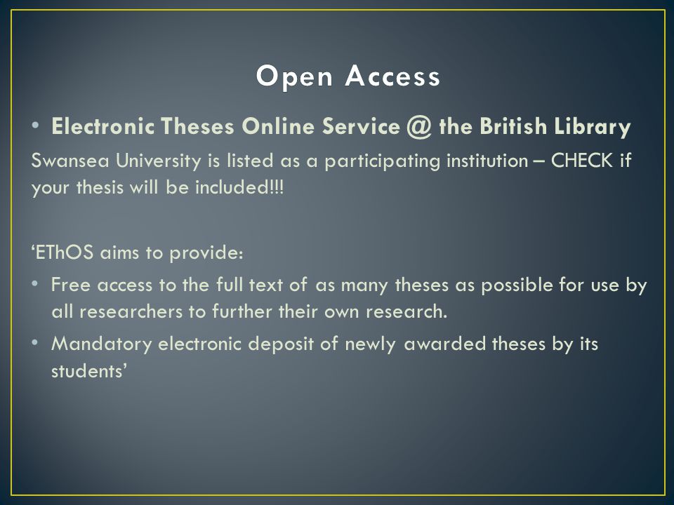 ethos electronic thesis online service ethos electronic thesis online service