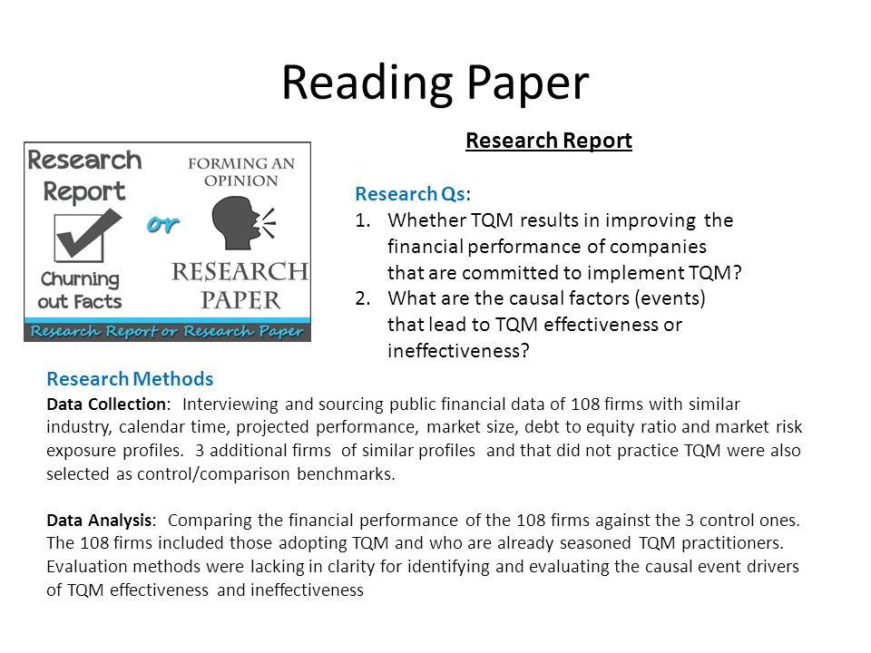 Research Paper Report