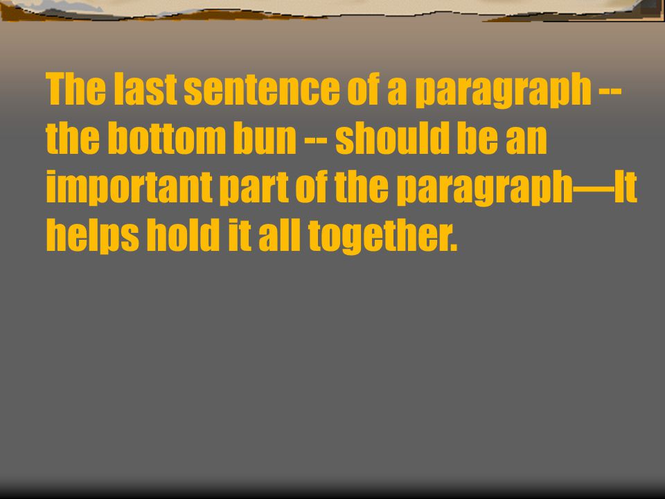 It is a reflection of the main idea pronounced in the topic sentence.