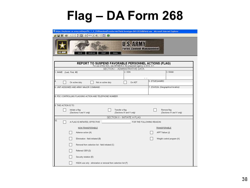 Image result for da form 268