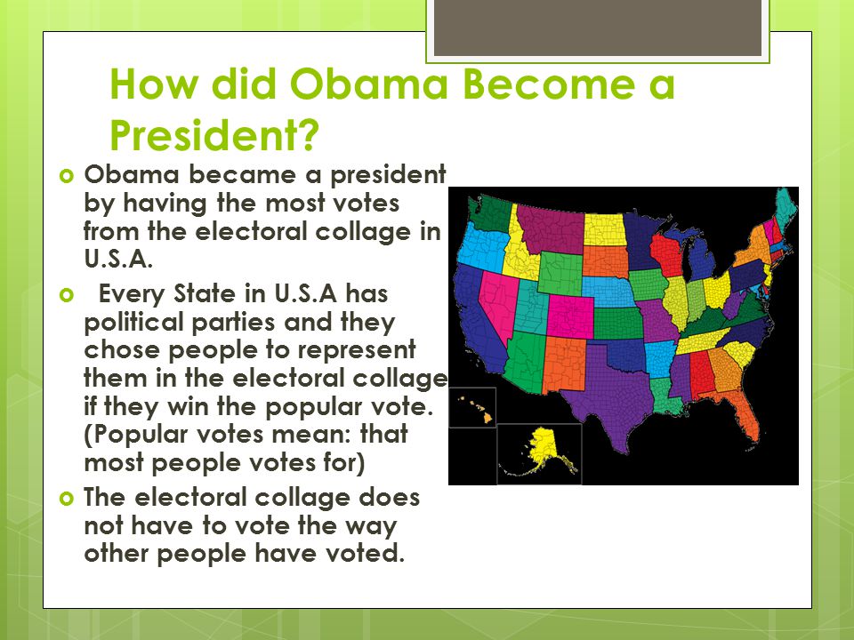 Why does Obama want to become president.