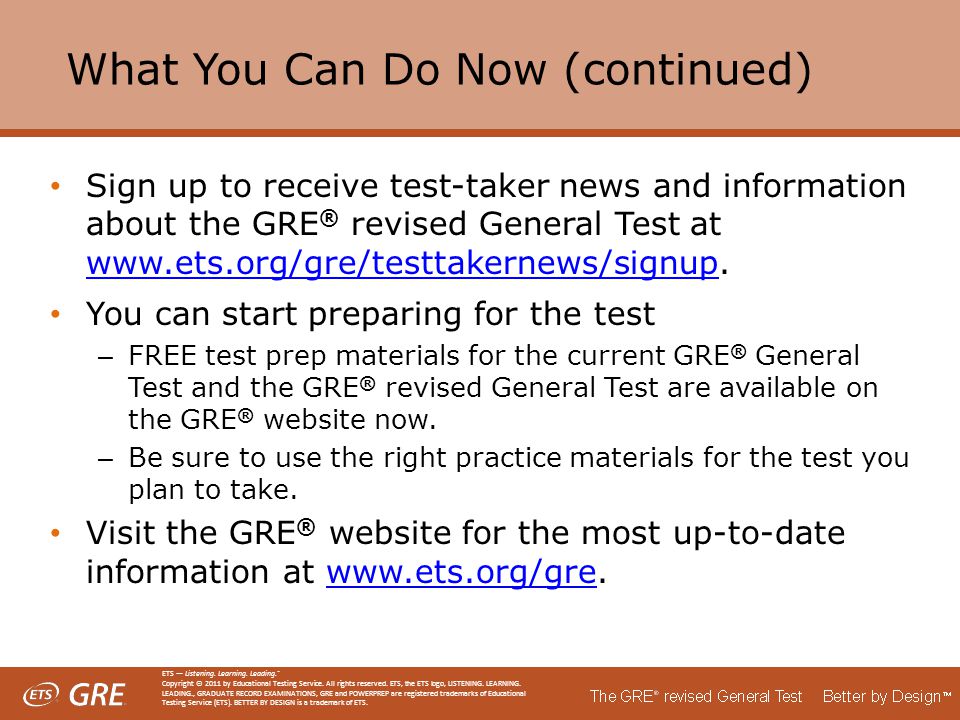 gre sign up dates