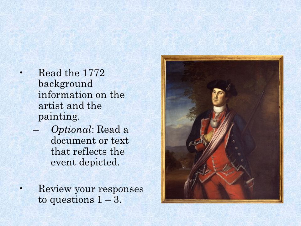Read the 1772 background information on the artist and the painting.