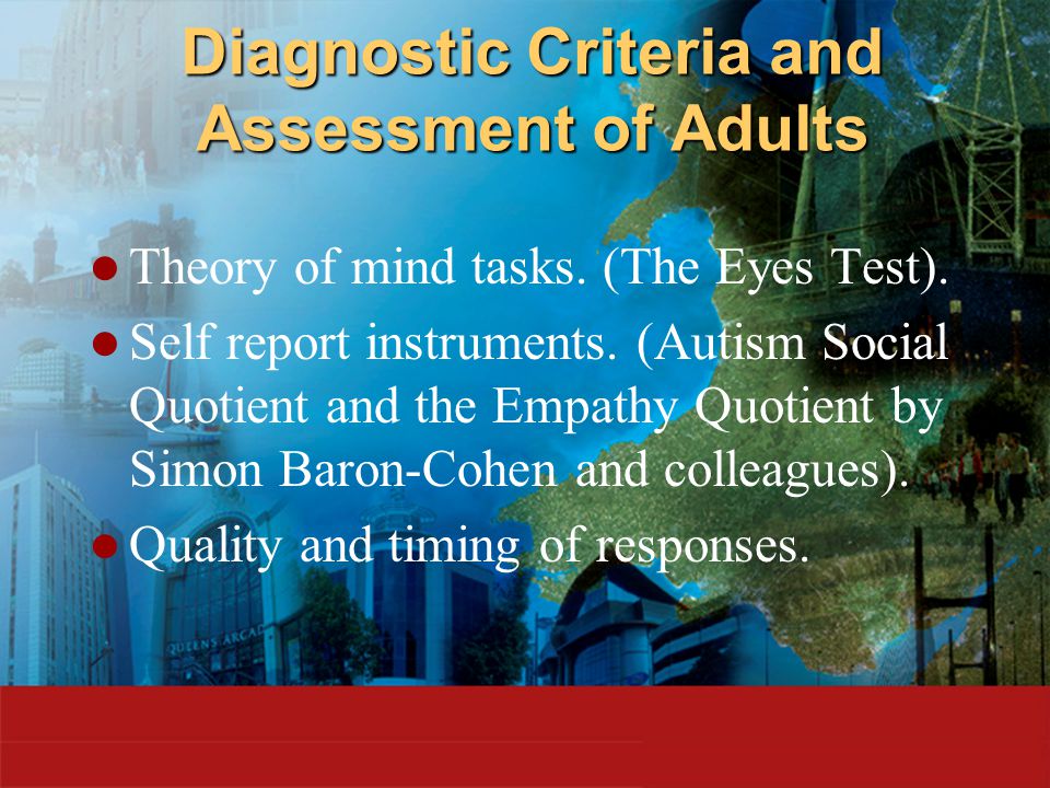 Aspergers adults diagnostic criteria