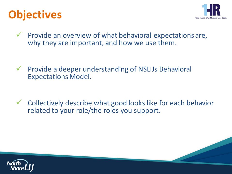 Provide an overview of what behavioral expectations are, why they are important, and how we use them.