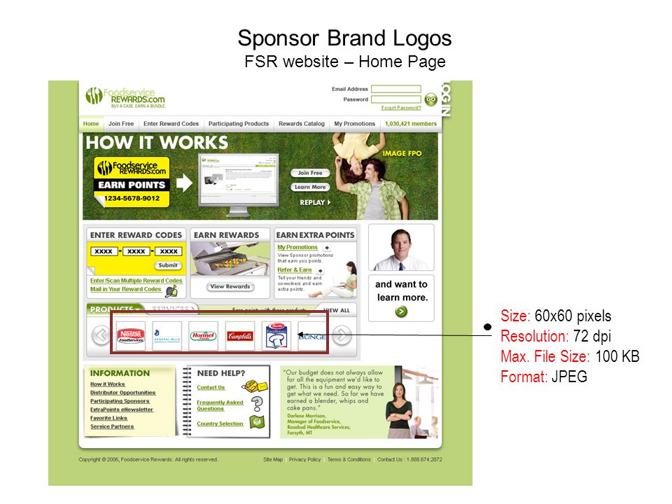 communication specifications size 468 x 60 pixels resolution 72 jpeg file format specification
