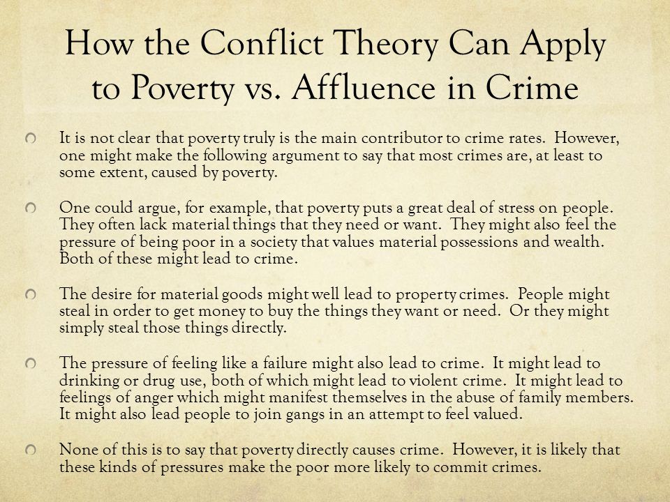 does poverty cause crime Crime causes poverty in high crime areas , business moves out and employment opportunities decreasethere's no point in having a business that's. does poverty cause crime Crime causes poverty in high crime areas , business moves out and employment opportunities decreasethere's no point in having a business that's.