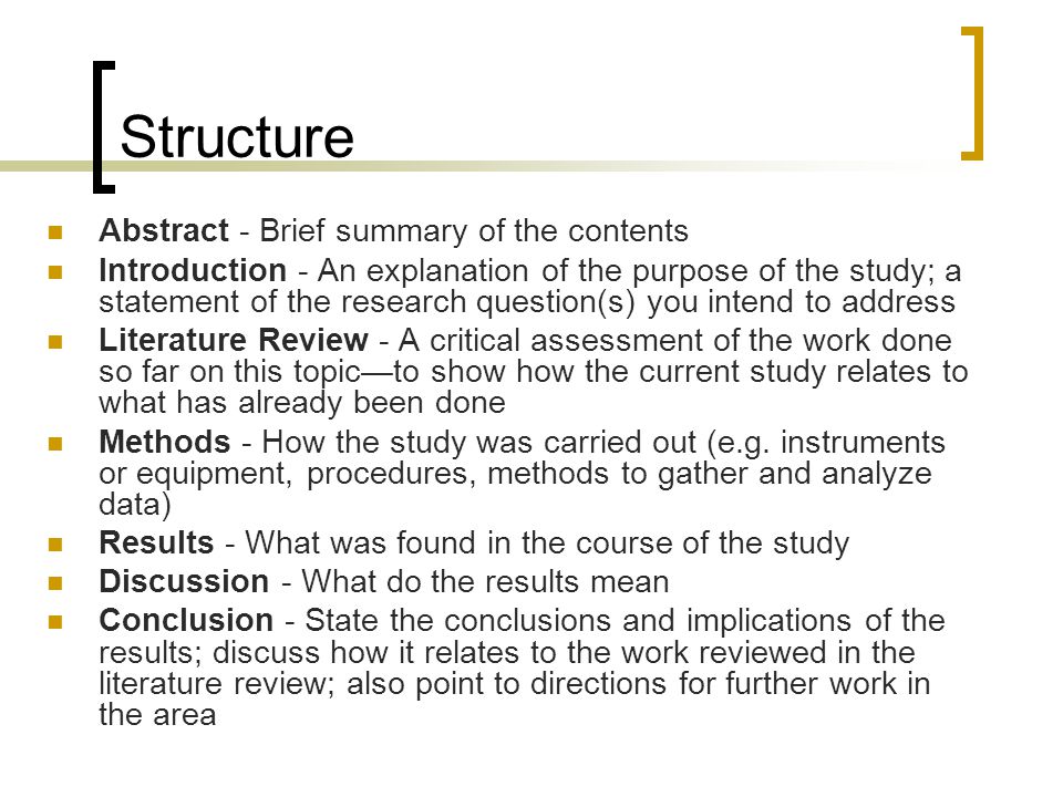 How To Structure A Literature Review For A Dissertation