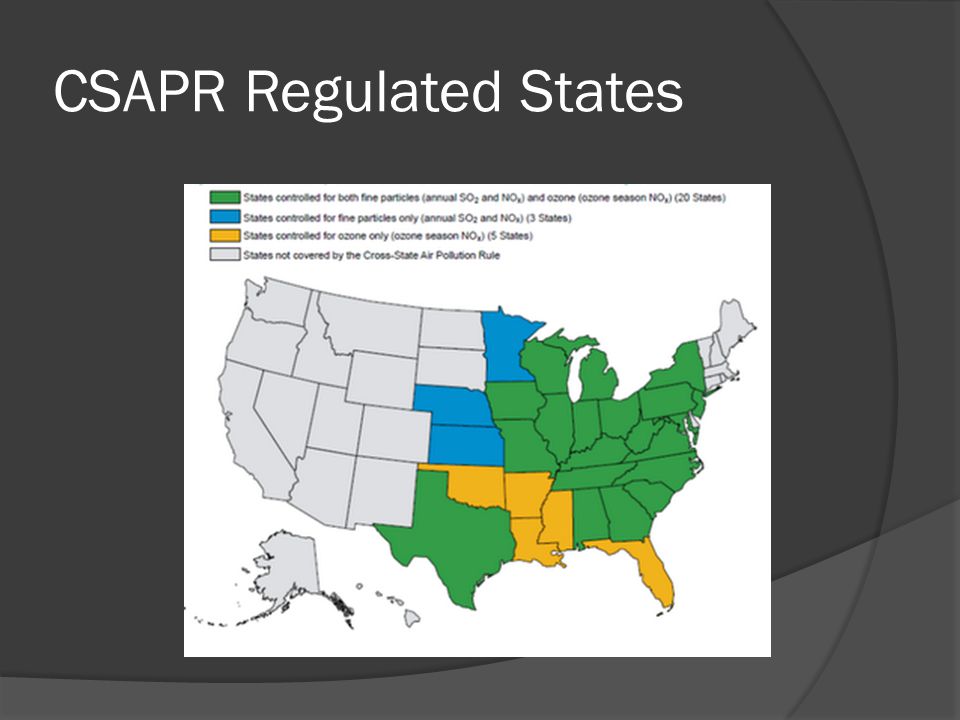 CSAPR Regulated States