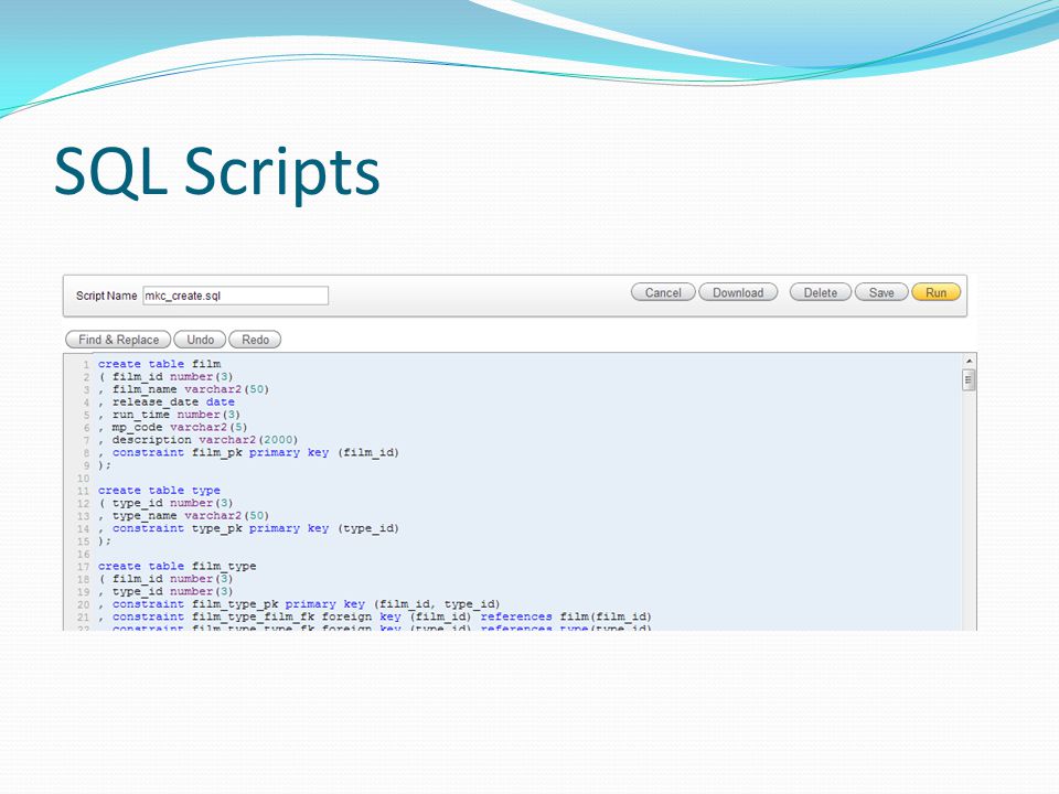 SQL Scripts