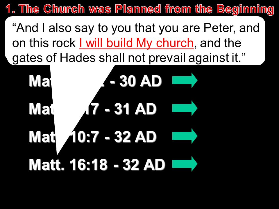 Matt. 3: AD Matt. 4: AD Matt. 10: AD Matt.