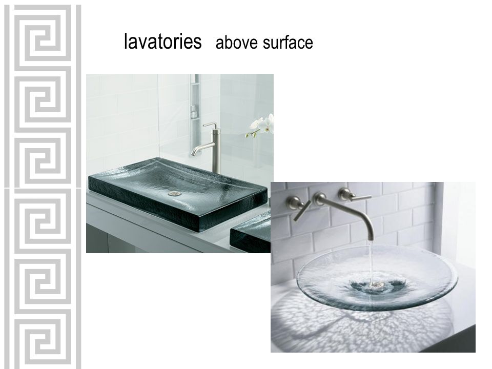 lavatories above surface